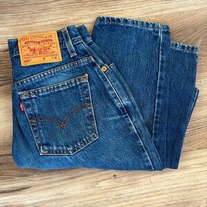Vintage Levi Strauss Denim Jean 550 Red Tag Original Riveted size 4 Levis women